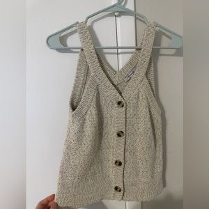 Madewell Knitted Tank- XS- cream